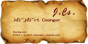 Jójárt Csongor névjegykártya